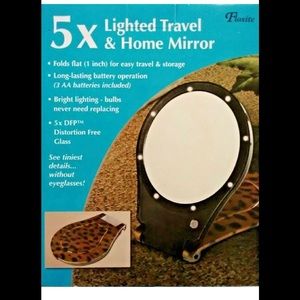 Floxite New box 5x Travel Mirror Cosmetic leopard
